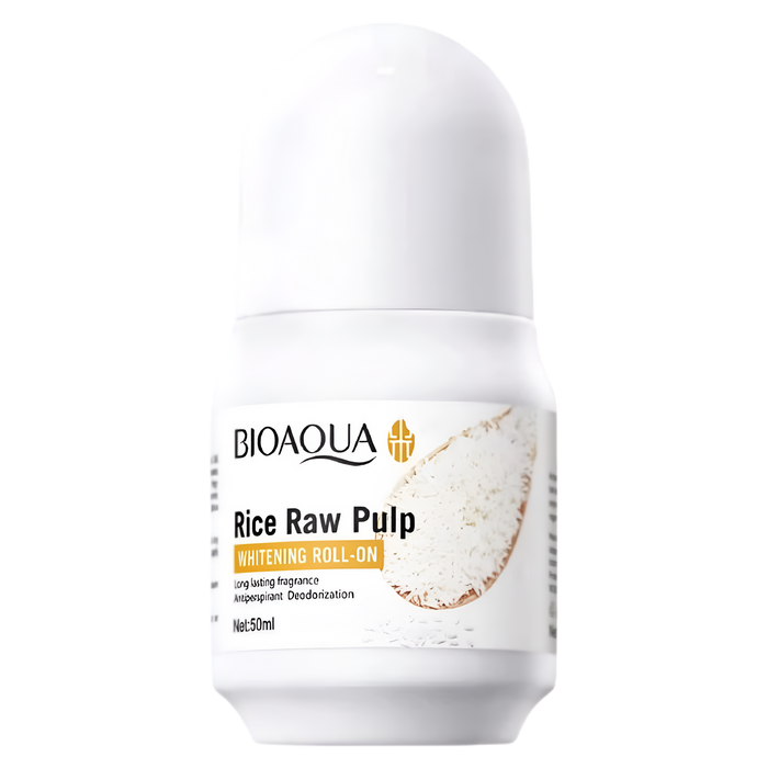 Desodorante Roll-on de Arroz  – Aclarante y Antitranspirante 50ml | BIOAQUA
