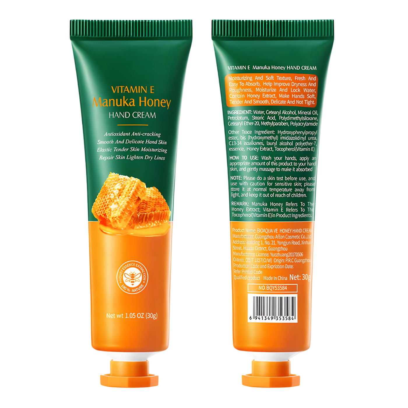 Crema de manos con miel |BIOAQUA